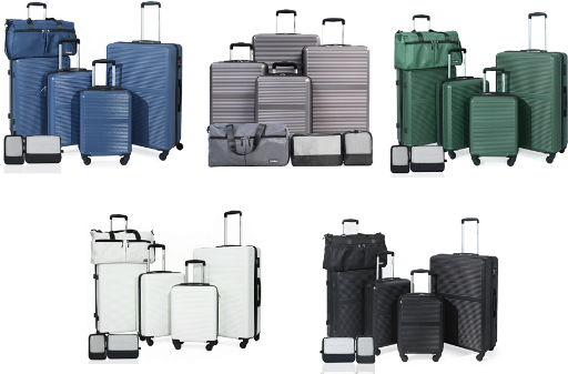 Tripcomp 7-Piece Hardside Luggage Set (16/20/24/28 Inch)