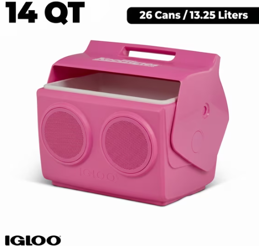 Igloo Playmate KoolTunes 14 QT Hardsided Cooler with Built-In Bluetooth Speakers