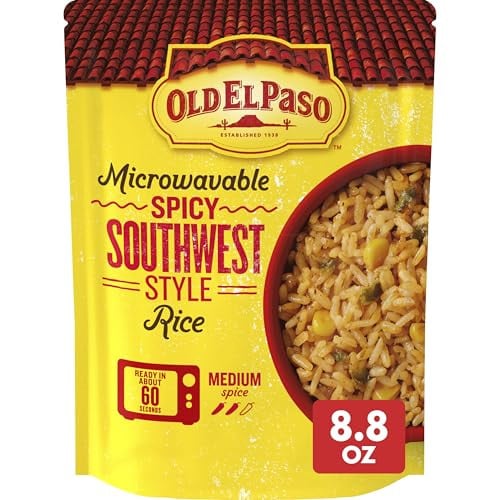 Old El Paso Spicy Southwest Style Microwavable Rice 8.8 oz