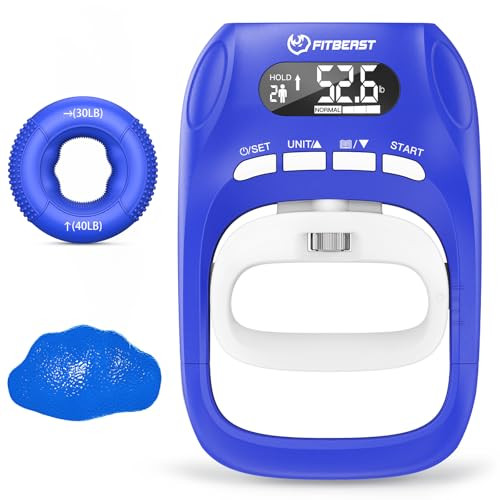 FitBeast Grip Strength Trainer Kit with Digital Tester
