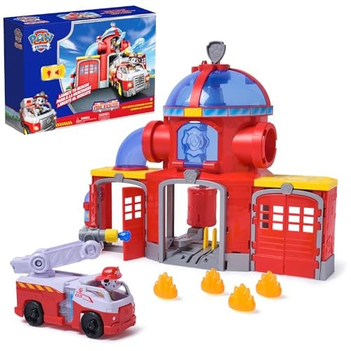 Paw Patrol Fire Rescue Command Center – Marshall Figure, Fire Truck, Lights & Sounds
