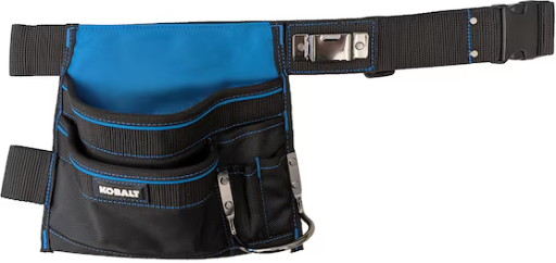 Kobalt Carpenter Polyester Tool Apron One Size Black Deal