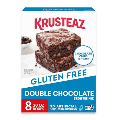 8-Pack 20-Oz Krusteaz Gluten Free Double Chocolate Brownie Mix