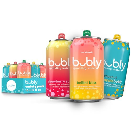 18-Pack 12-Oz bubly Sparkling Water (Bellini Bliss Variety Pack)