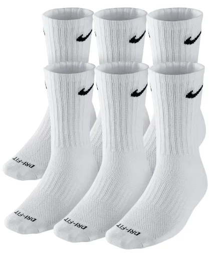 6-Pairs Nike Men's or Women's Socks