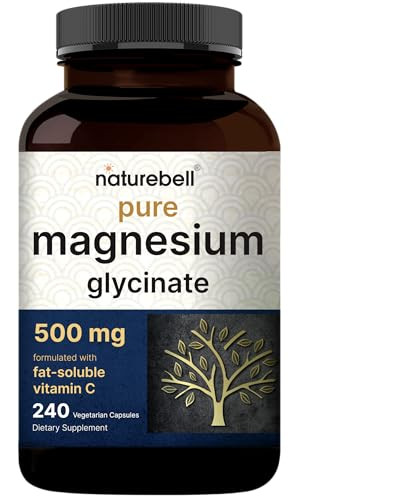 NatureBell Magnesium Glycinate 500mg Capsules 240-Count Deal