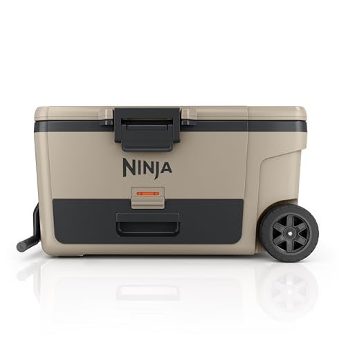 65-Qt Ninja Outdoor FrostVault Wheeled Cooler with Cold Dry Zone Deal