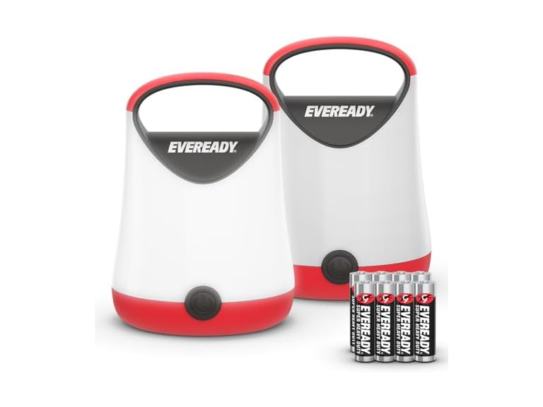 Eveready X-250 250-Lumen LED Camping Lantern 2-Pack Deal