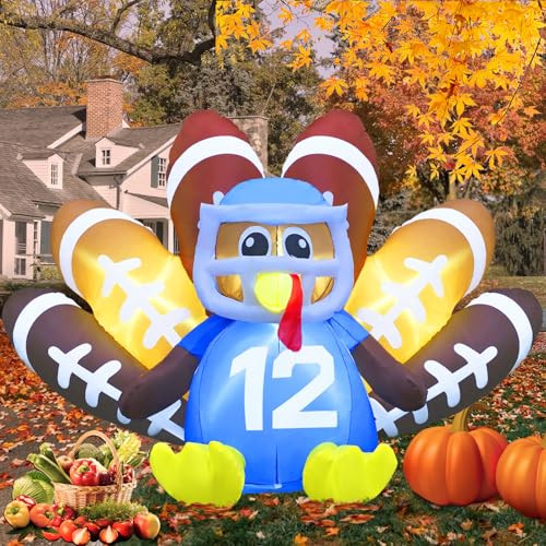 Gardwin 8' Long Thanksgiving Inflatable Outdoor Decoration