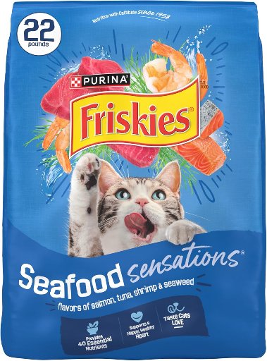 22-Lb Purina Friskies Dry Cat Food (Seafood Sensations)