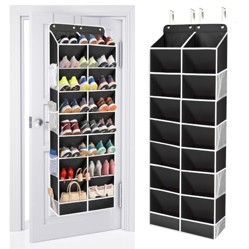 ULG Over The Door Shoe Organizer with 16 Large Pockets