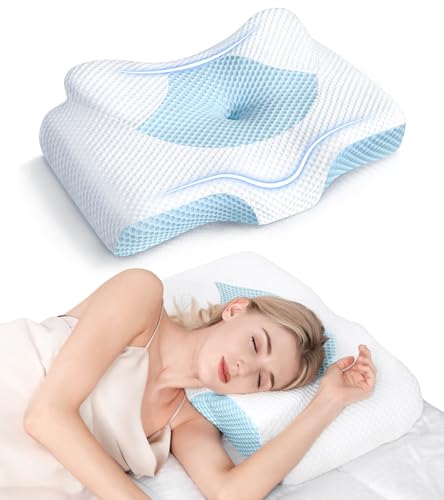 Memory Foam Cervical Pillow with Cooling Case Deal