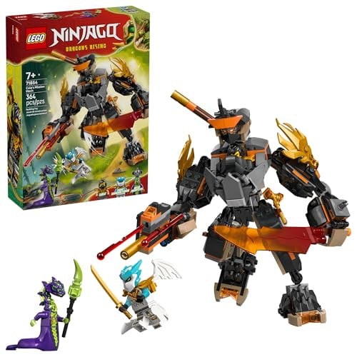 LEGO NINJAGO Cole’s Mission Mech & Dragon Zane 364-Piece