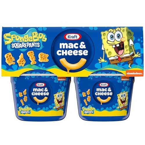 Kraft SpongeBob SquarePants Mac and Cheese 4 Cups Deal