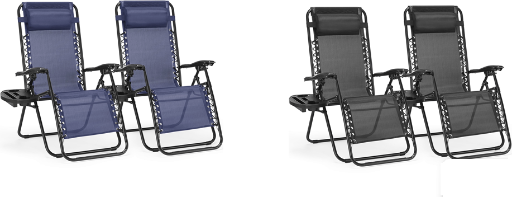 CONCETTA Zero Gravity Patio Recliner Chairs 2-Pack