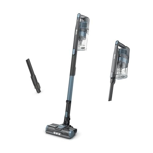Shark Pet Cordless Stick Vacuum, XL Dust Cup, LED Lights, Handheld Vac, Crevice Tool, 40 Min Runtime, Ice Blue, IX141AMZ