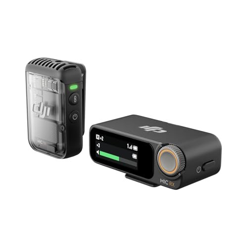 DJI Mic 2 (1 TX + 1 RX) Wireless Microphone with Intelligent Noise Cancelling