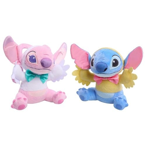 Disney Stitch & Angel Easter Small Plush 2-Pack – Two 7" Soft Stuffed Toys Deal