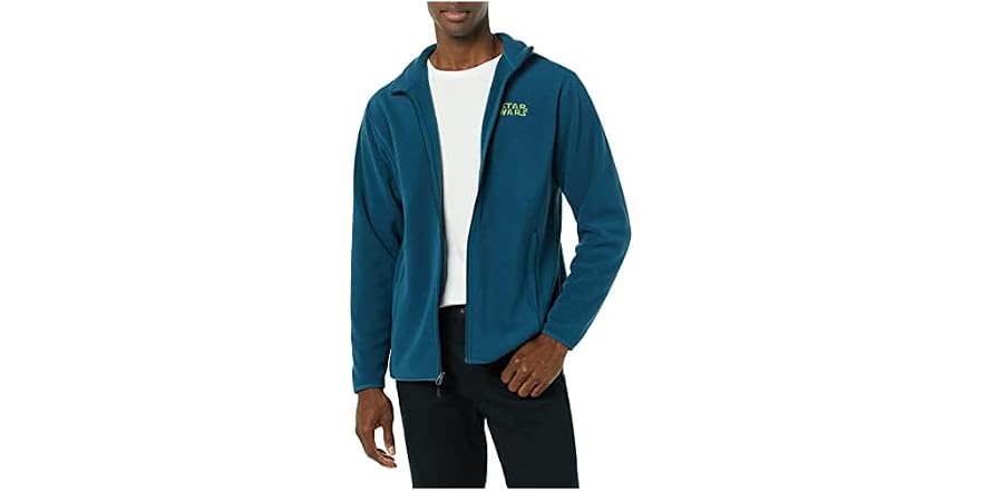 Amazon Essentials Men's Full-Zip Mock Neck Polar Fleece Jacket (Star Wars, Large) Deal