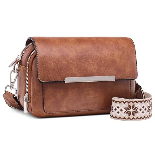Roulens Women's Small Crossbody Wallet Purses w/ Card Slots