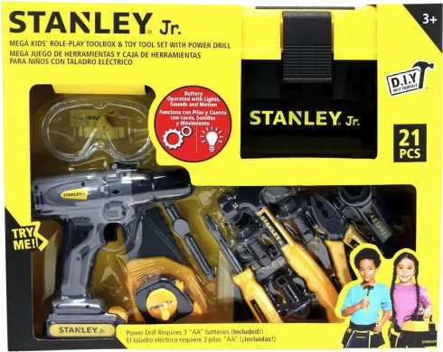 Stanley Jr. 21-Piece Kids Toolbox Set Deal