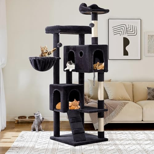 Allewie 64 Inches Cat Tree Tower