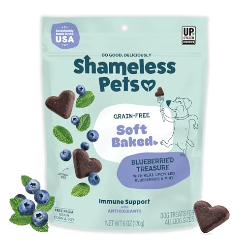 Shameless Pets Soft-Baked Dog Treats Blueberried Treasure 6-Oz
