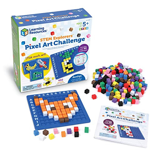 Learning Resources STEM Explorers Pixel Art Challenge Learning Toy 402-Piece