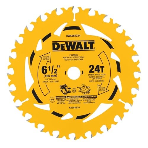 DEWALT 6-1/2 in. 24T Circular Saw Blade Deal
