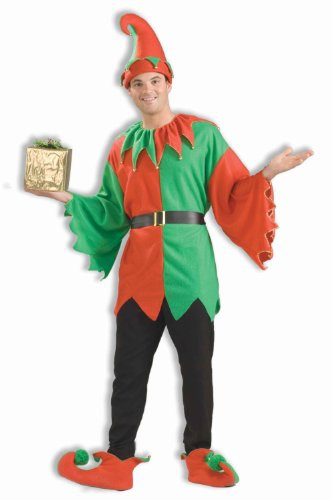 Rubies Santa's Helper Elf Costume for Adults, Men's One Size