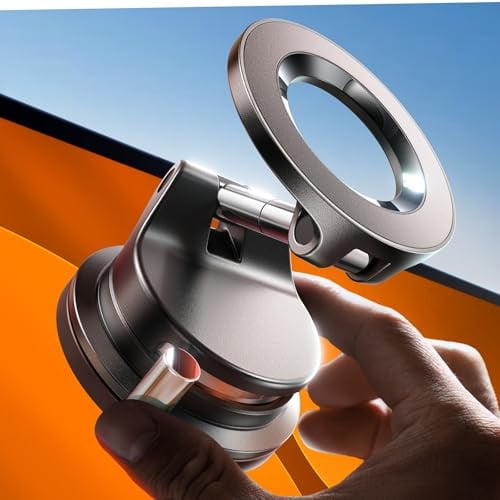 LISEN MagSafe Magnetic Adjustable Suction Cup Phone Mount