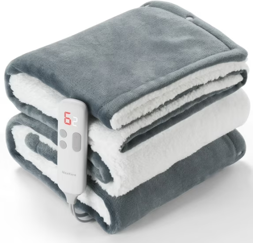 MaxKare 50" x 60" Electric Heated Throw Blanket