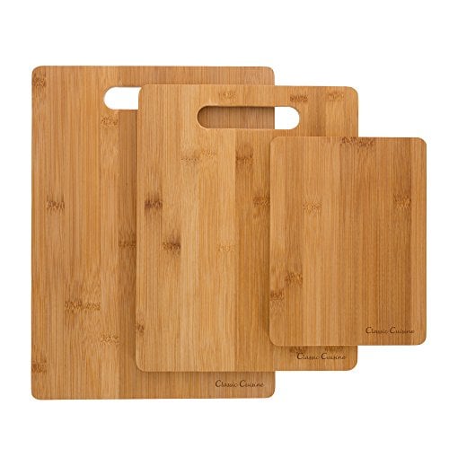 Classic Cuisine 3 Piece Bamboo Cutting Board Set Deal