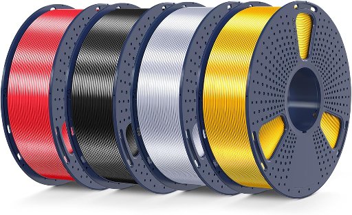 4-Pack 1KG SUNLU Silk PLA 1.75mm 3D Printer Filament