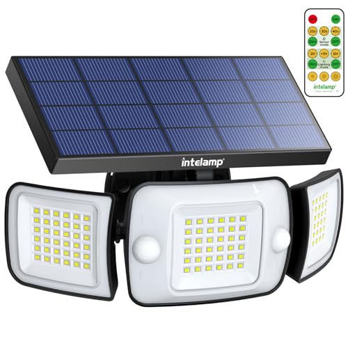 Outdoor Solar Flood Lights Waterproof Dual Motion Sensor 180° Deal
