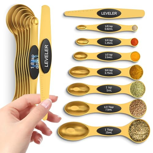 Magnetic Measuring Spoons Set 8-Piece