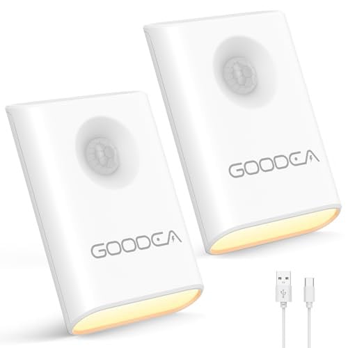 GOODEA Rechargeable Motion Sensor Night Light 2-Pack Deal