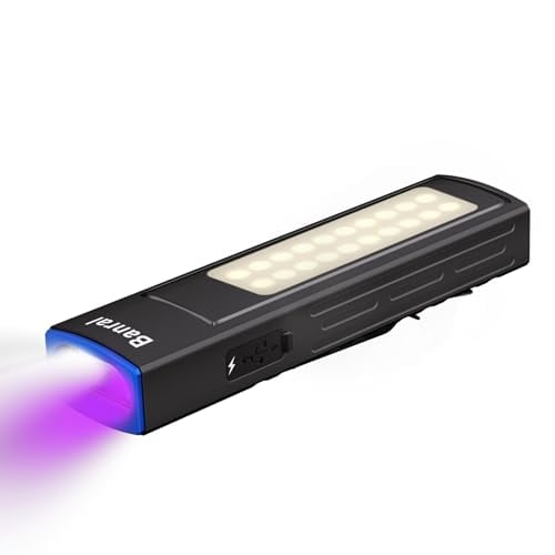 Banral 4-in-1 EDC Flat Pocket Flashlight w/ 1200-Lumen White, 395nm UV, COB & Red/Blue Light Deal
