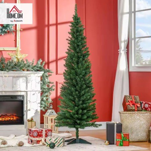 Artificial Christmas Tree 6' Indoor Realistic Holiday Decoration, Green