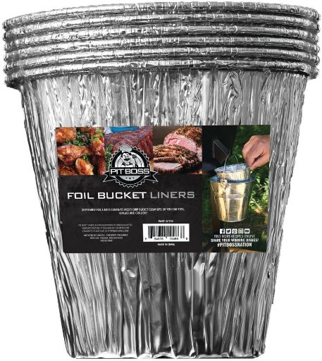 Pit Boss Foil Bucket Liners 6-Pack