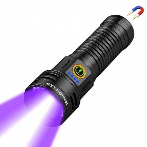 iToncs UV & White Light Dual-Mode Flashlight w/ Magnetic Base & 5000mAh Battery Deal
