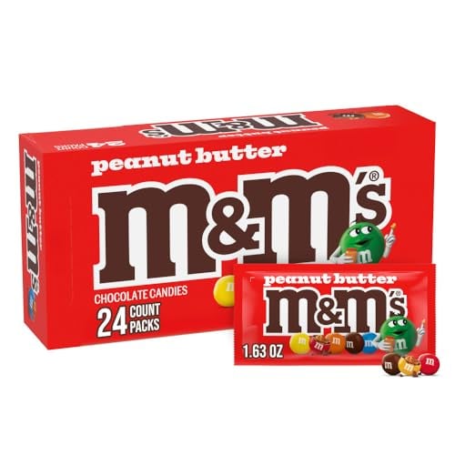 M&M’S Peanut Butter Chocolate Candy 24 Count