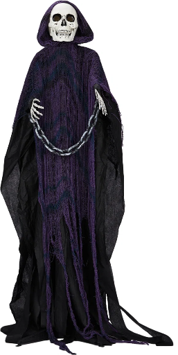 The Holiday Aisle 6ft. Halloween Animatronics Grim Reaper with Chain Deal