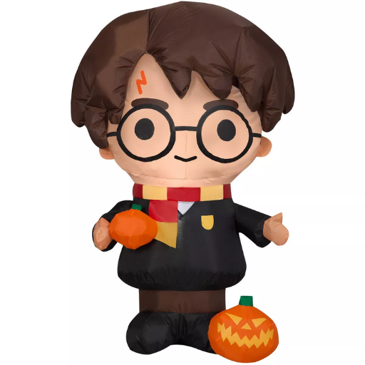 Harry Potter with Pumpkin Gemmy Airblown Inflatable 3 ft Tall