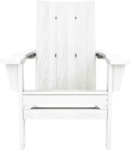 Kelly Clarkson Home Bruce HDPE Folding Adirondack Chair (White)