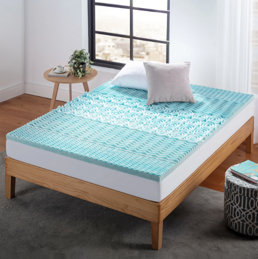 Zinus Spa Sensations 1" Green Tea Gel Memory Foam Mattress Topper (Full)