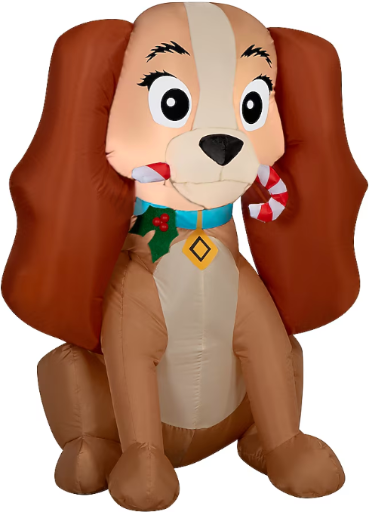 Disney 3.2-ft Lighted Disney Dog Christmas Inflatable
