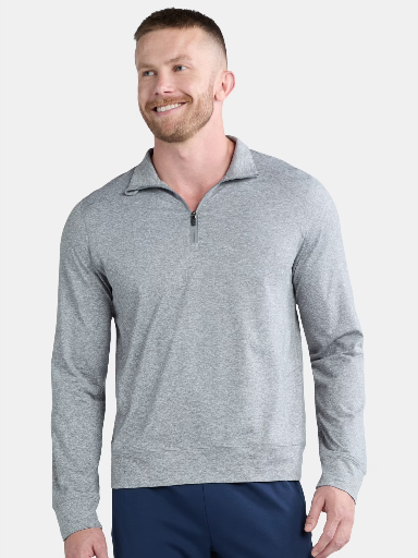 Athletic Works Men's and Big Men's ButterCore Soft Quarter-Zip Pullover Shirt, Sizes S-3XL Deal