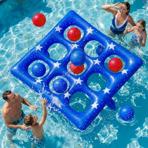Giant Inflatable Tic Tac Toe Float Game  Deal