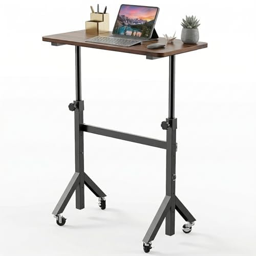HUANUO 32'' Small Standing Desk with Wheels Deal